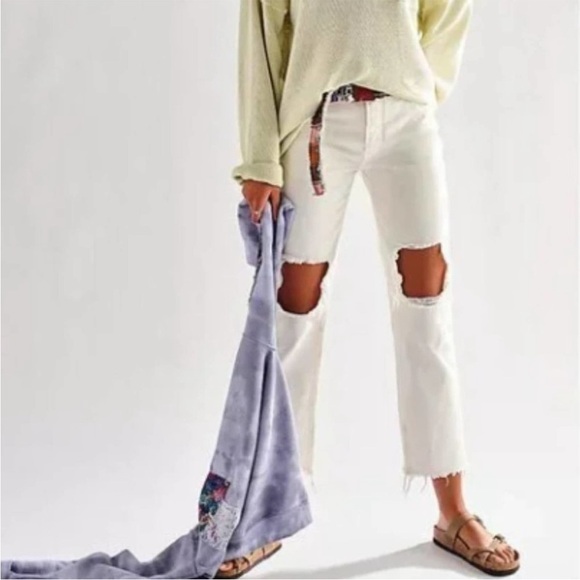 Free People Denim - Free People 💛White Straight Leg Jeans